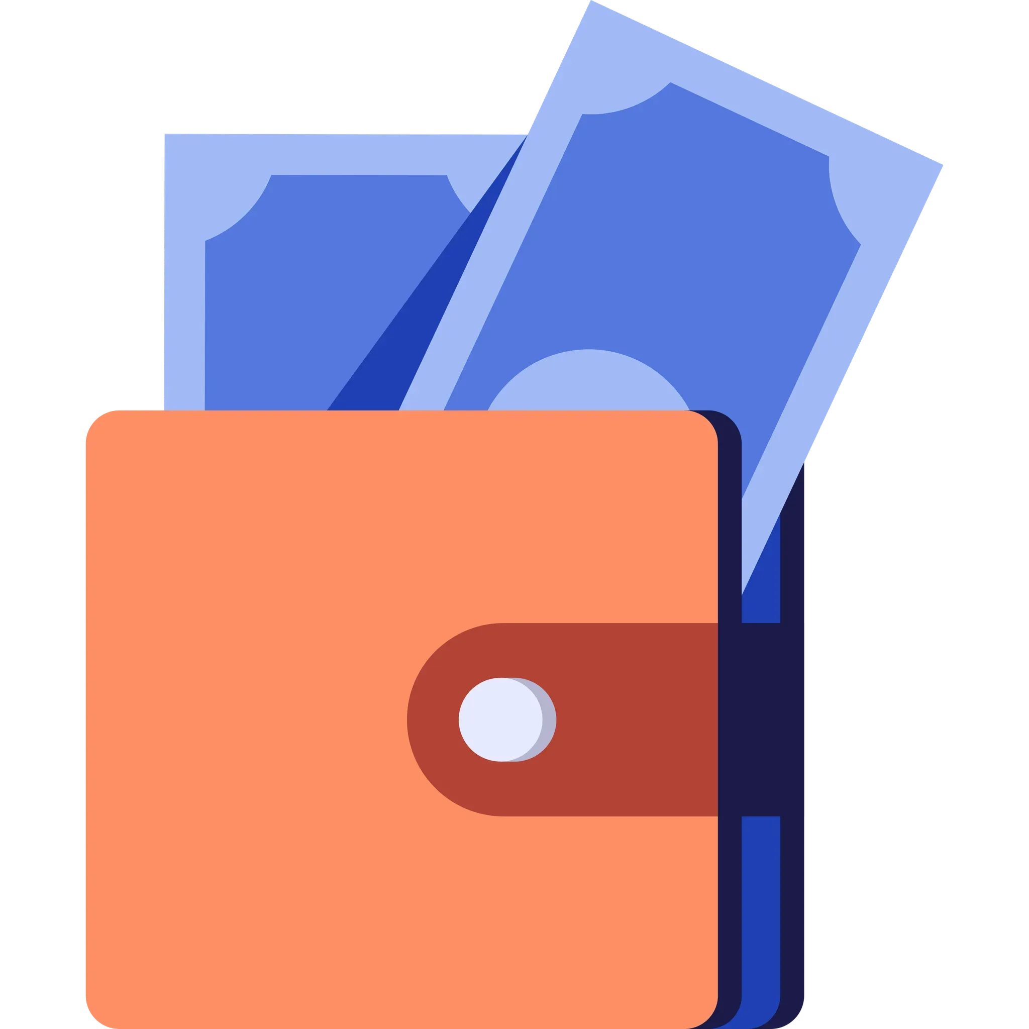 Portemonnaie illustratie